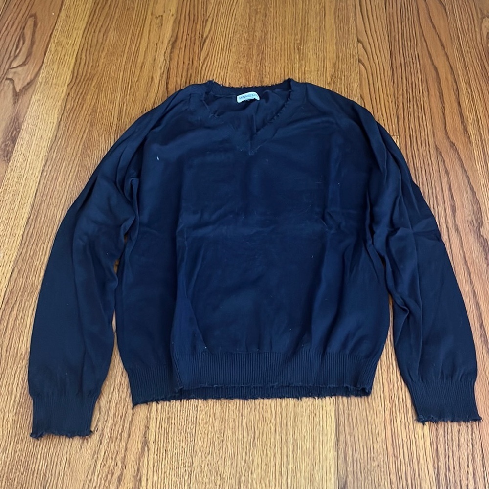 Minnie Rose Woman’s Navy Sweater Size XS
